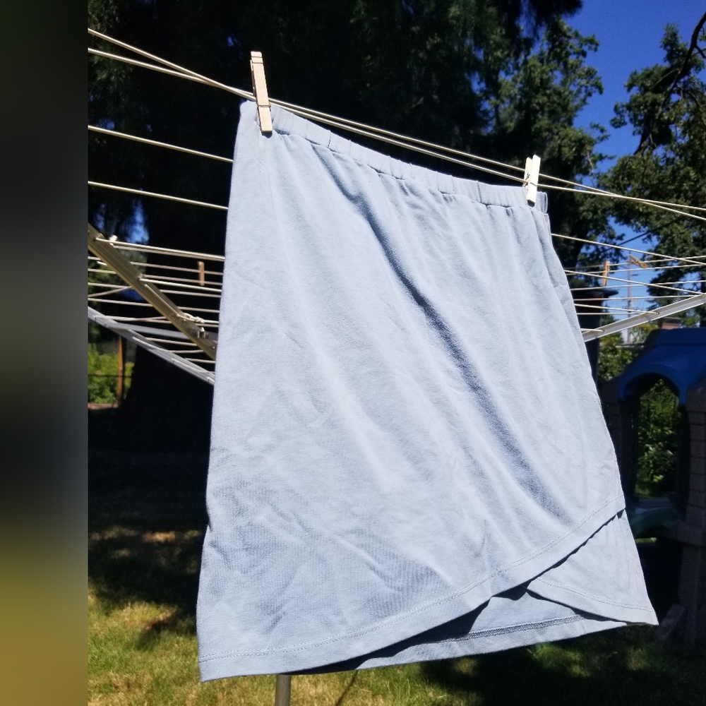 Synergy Organic Cotton/Recycled Polyester Blend Fitted Skirt